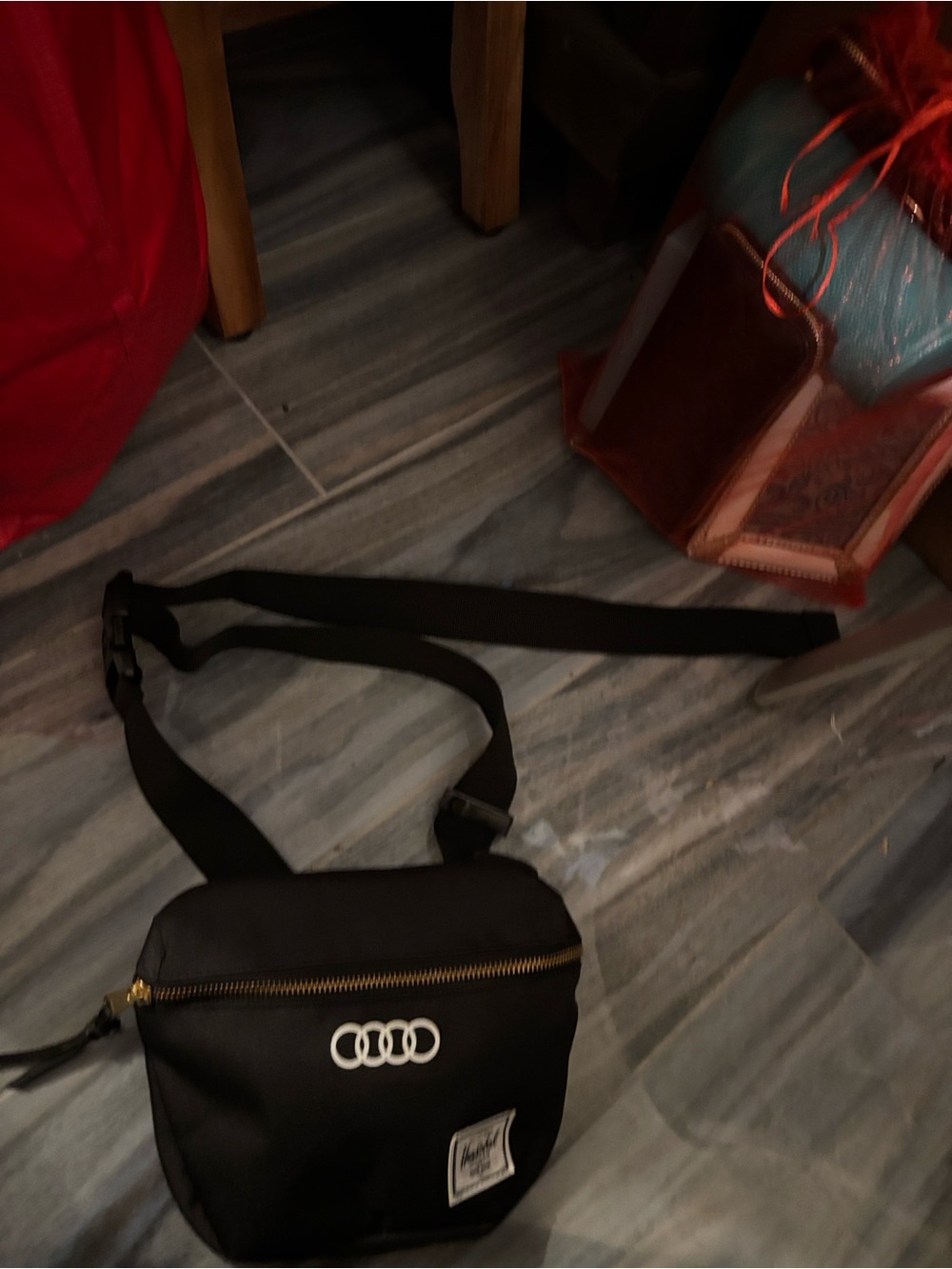 Herschel Supply Company Black Waist Bag with Audi Rings - Picture 3 of 8